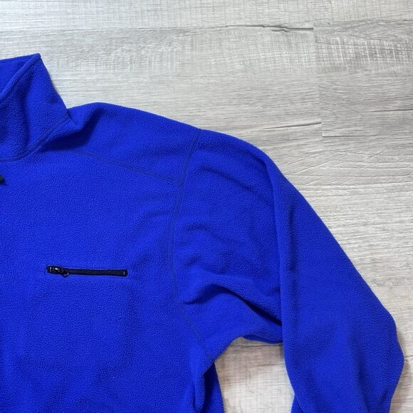 Vintage Rei Micro Series Polartec Fleece Pullover Half Zip Blue Mens Large USA - Picture 4 of 8